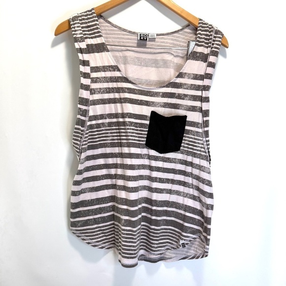 Roxy Tops - Roxy beach Y2K Vacation Striped Tank Top women’s size Medium